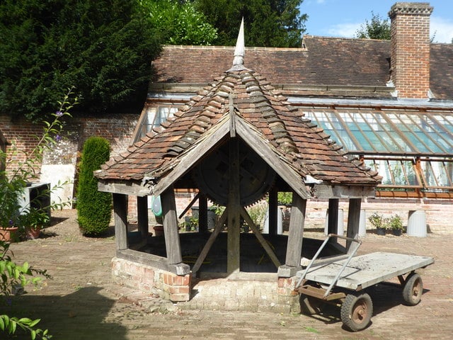 Terraced gardens at Chilham Castle, Kent